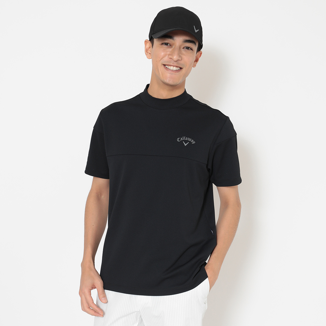ビッグカノコバックプリント半袖モックネック ※4Lサイズあり (MENS)