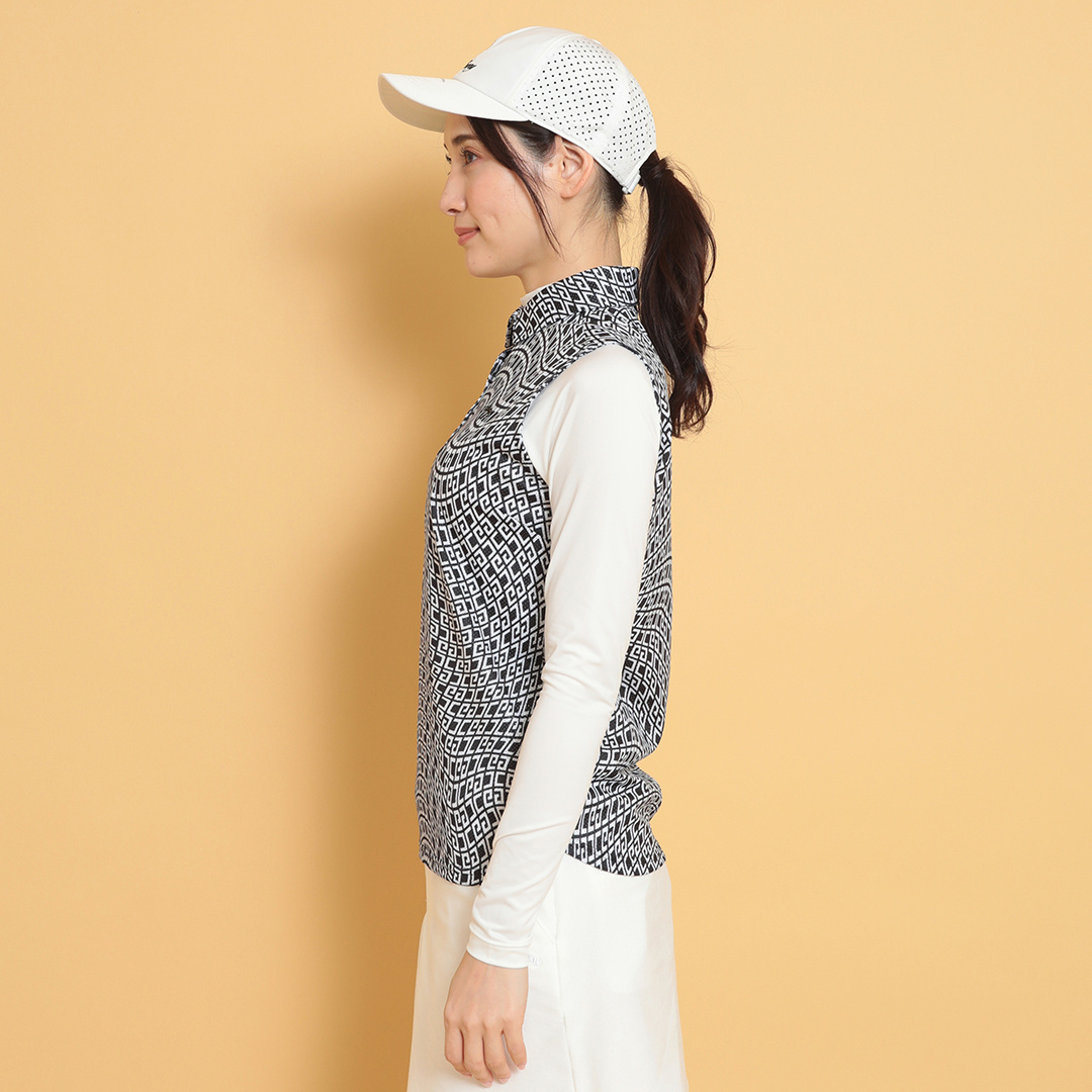 かざあなメッシュノースリーブセットシャツ (WOMENS)