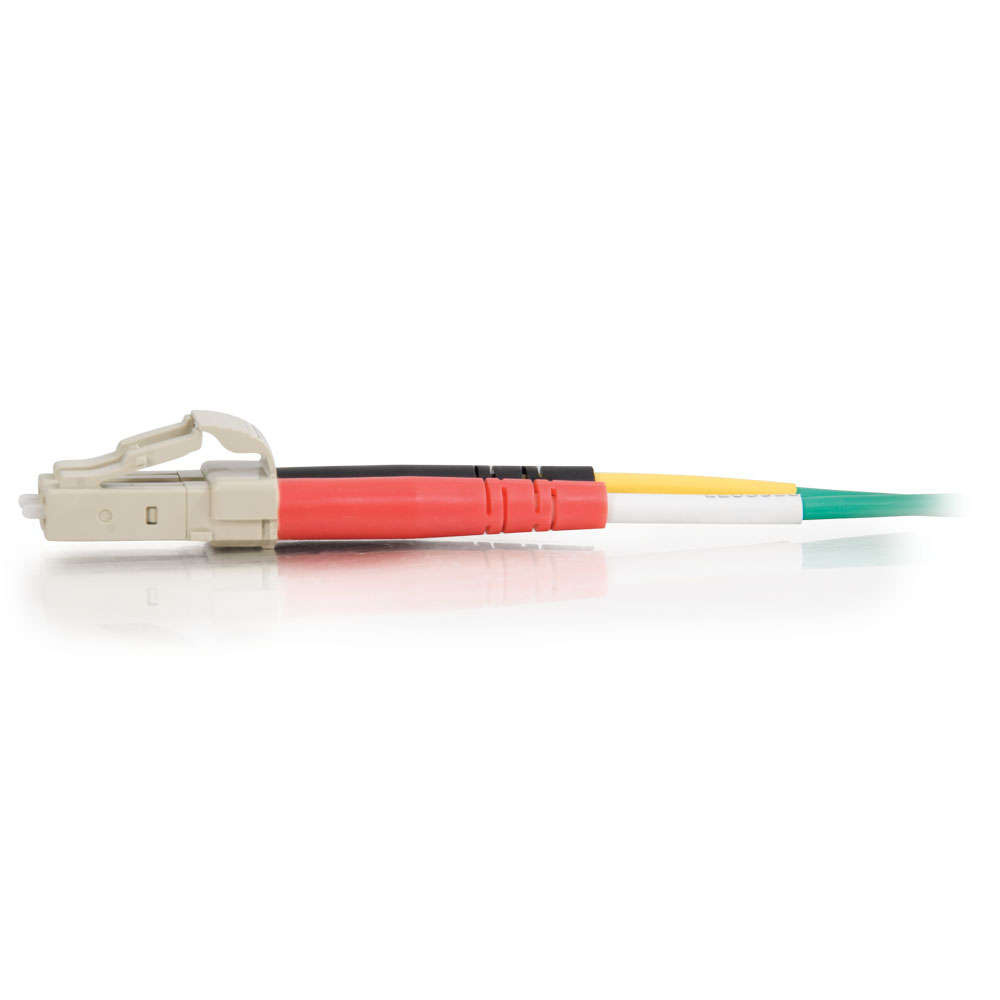 LC-LC 50/125 OM2 Duplex Multimode Fiber Optic Cable - Plenum CMP-Rated - Green