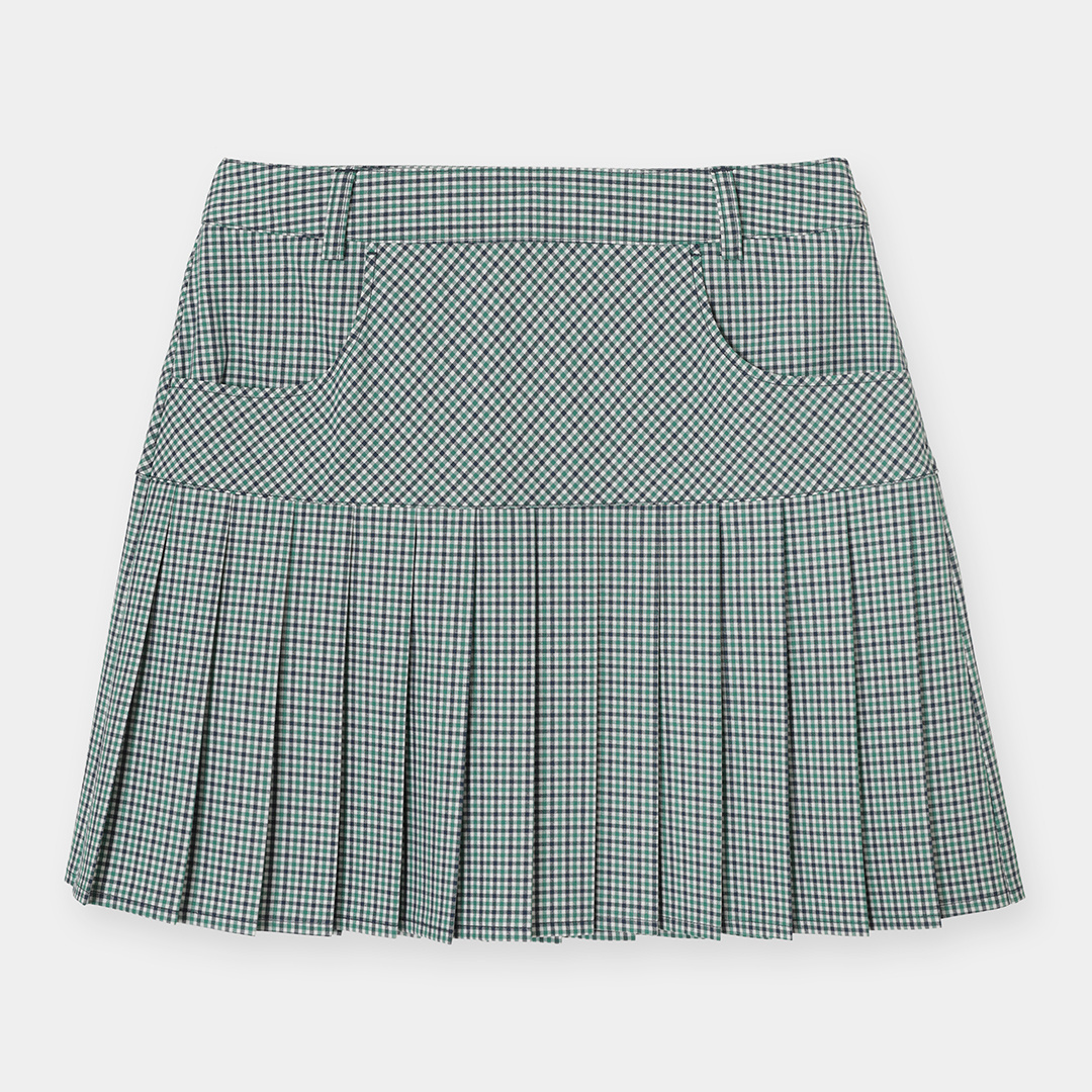 河本結プロ着用】チェックプリーツスカート (WOMENS)