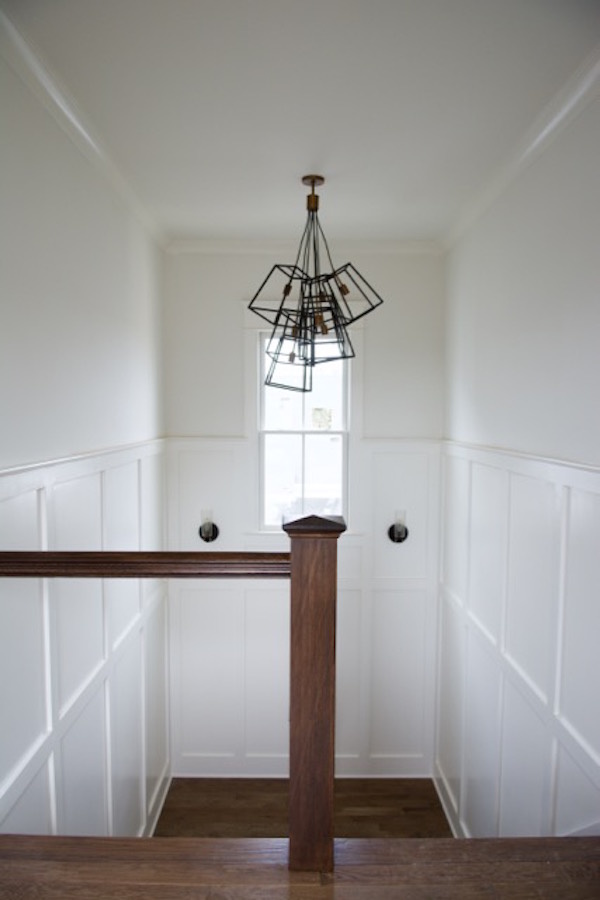 The light fixtures in this home are worth a separate article Behind the Scenes: Designing a Homearama house from start to finish