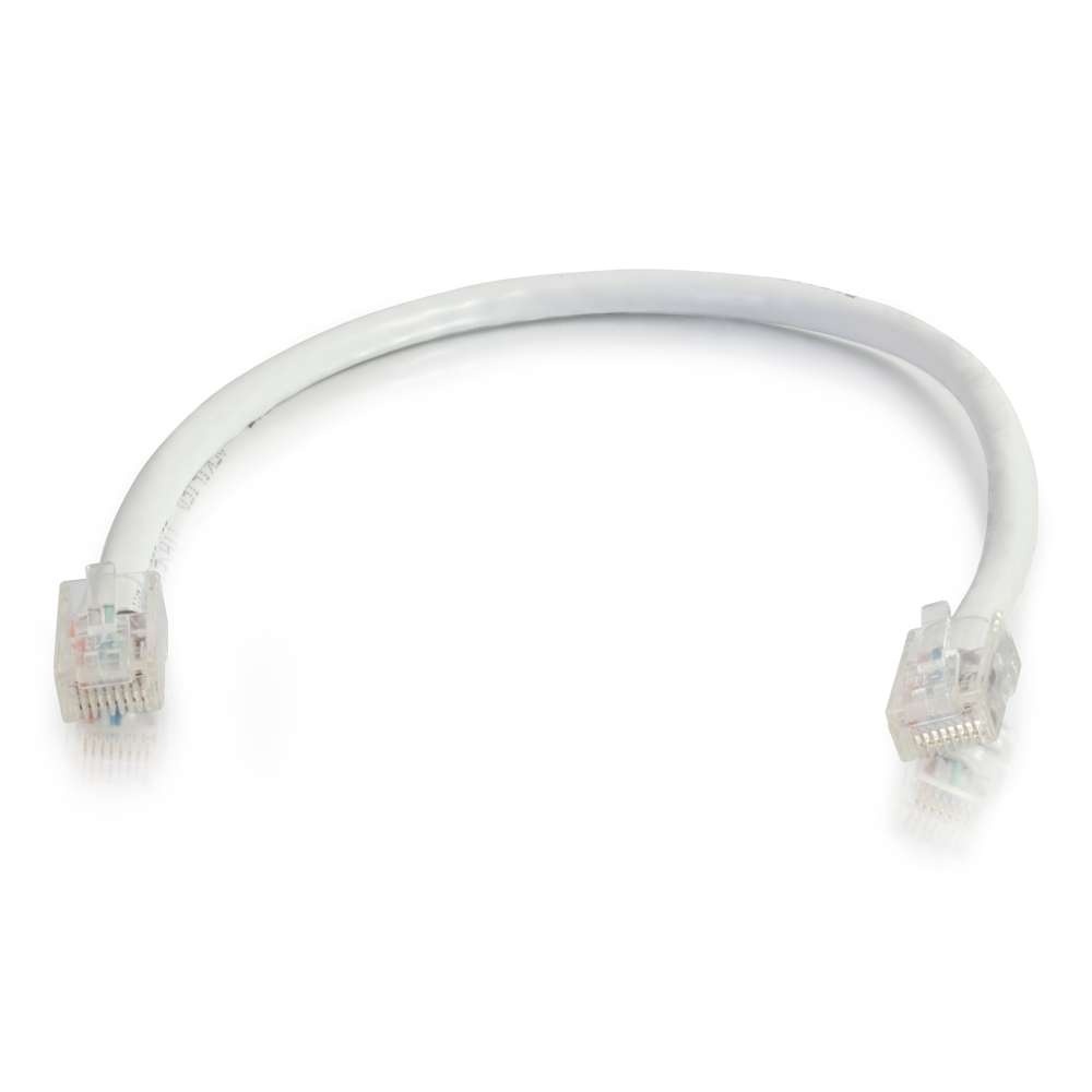 Cat5e Non-Booted Unshielded (UTP) Ethernet Network Patch Cable - White