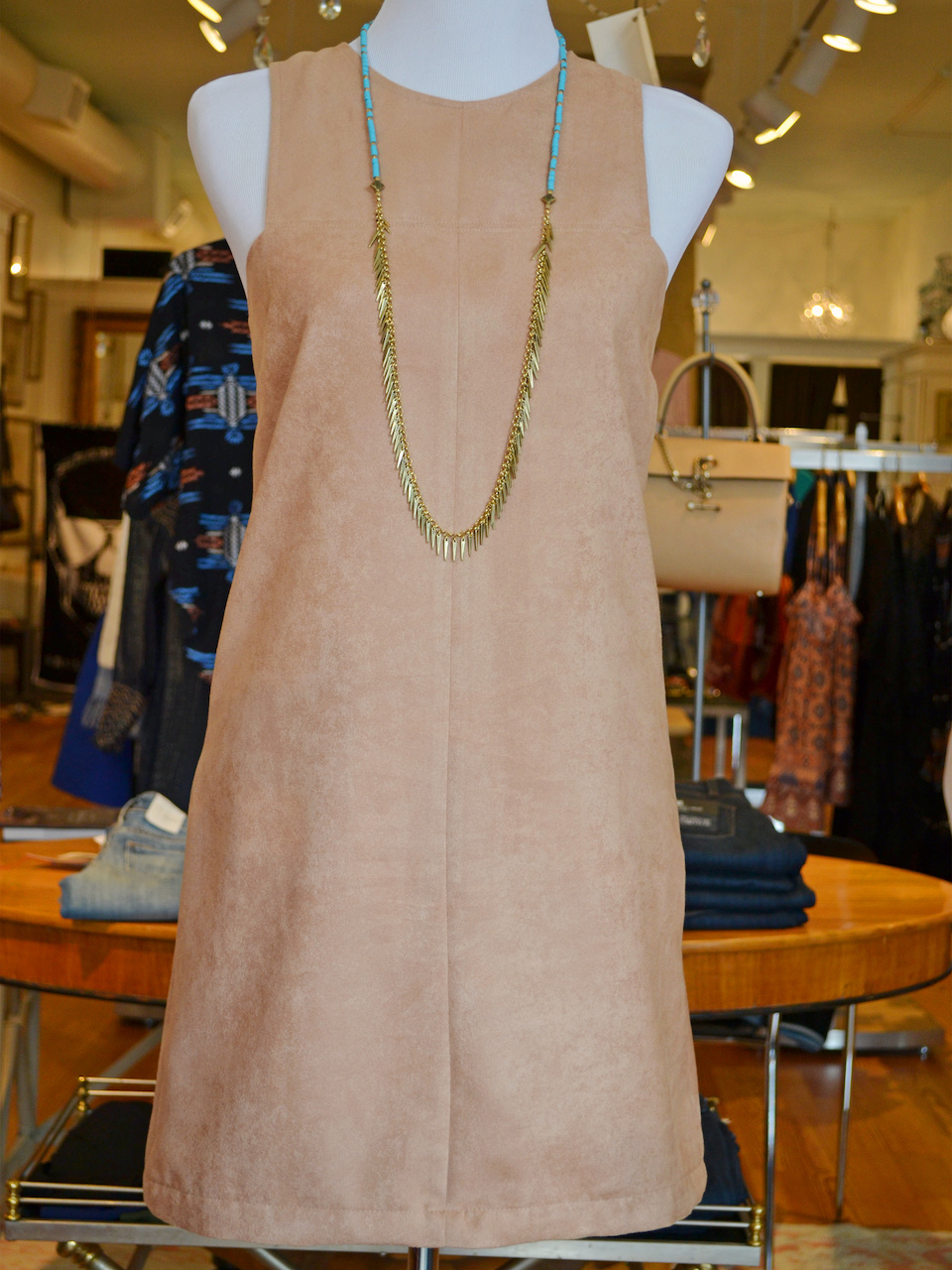 Ultrasuede for fall, but sleeveless for warmer weather What to Wear September Events in Louisville