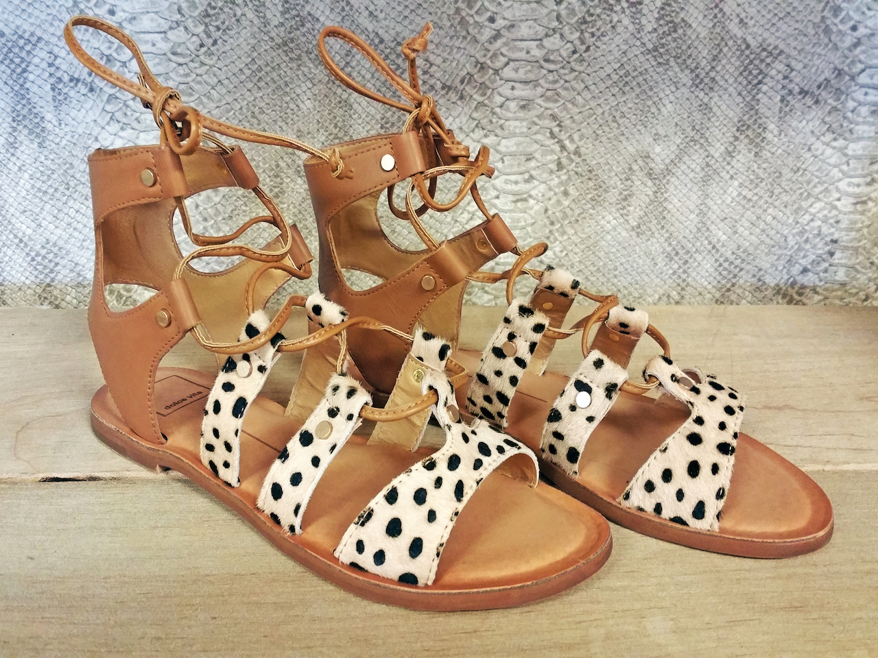 Dolce Vita lace-up sandals, $98, at Shoefly Boutique Dolce Vita lace-up sandals, $98, at Shoefly Boutique
