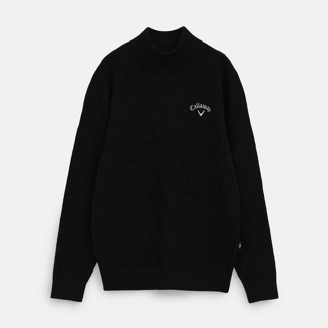 リンクス編みハイネックニット ※4Lサイズあり (MENS)