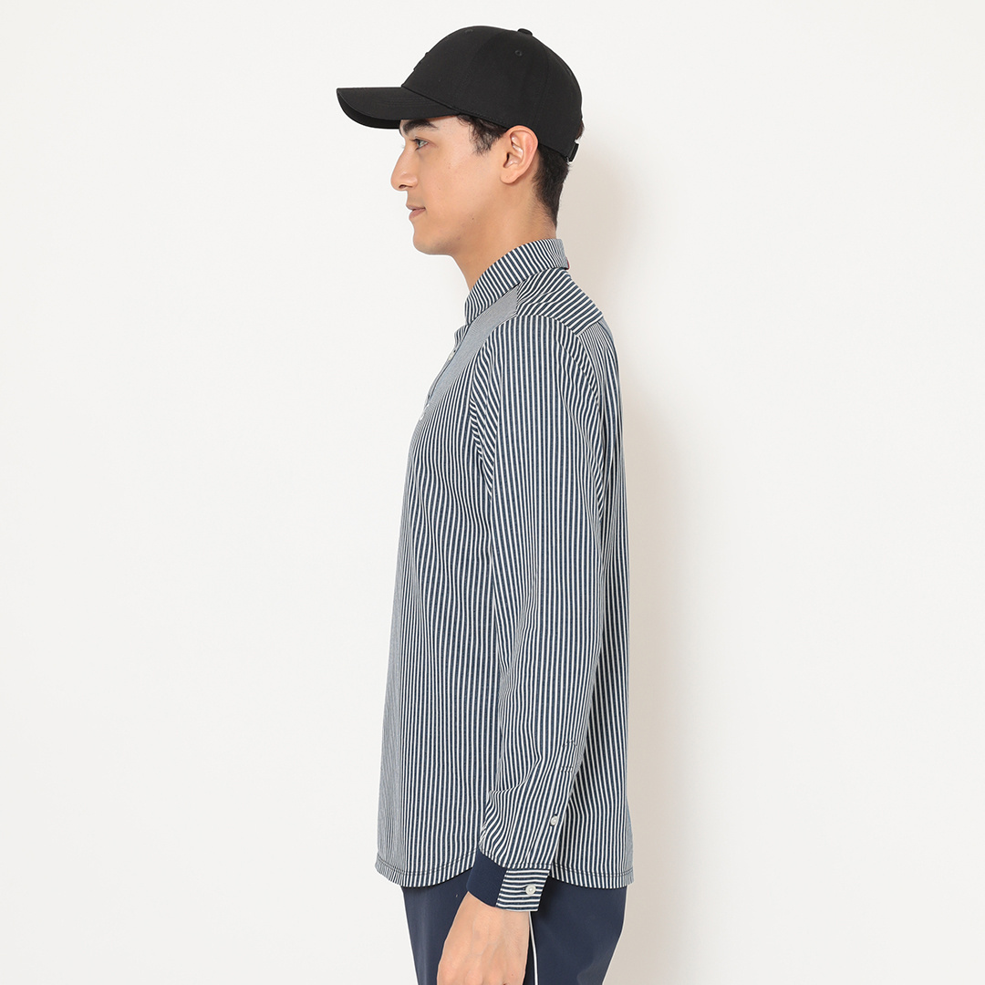ストライプジャカードシャツ (MENS)