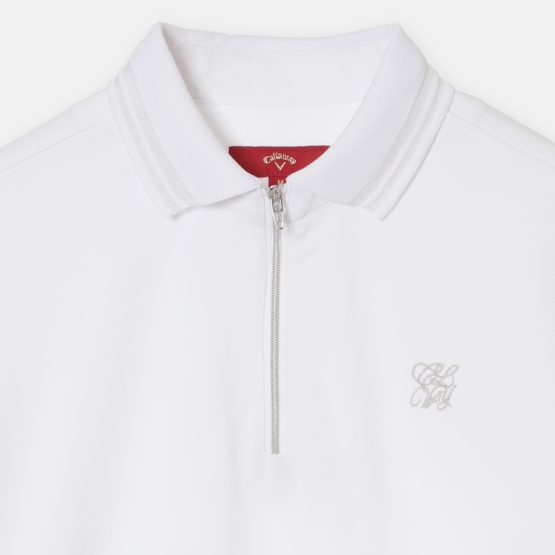 ハイゲージカノコハーフジップシャツ (WOMENS)