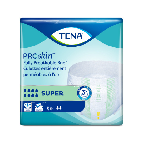 TENA ProSkin Super Briefs, Large, 112/case (POLL Health & Beauty Health Care Incontinence Aids) photo