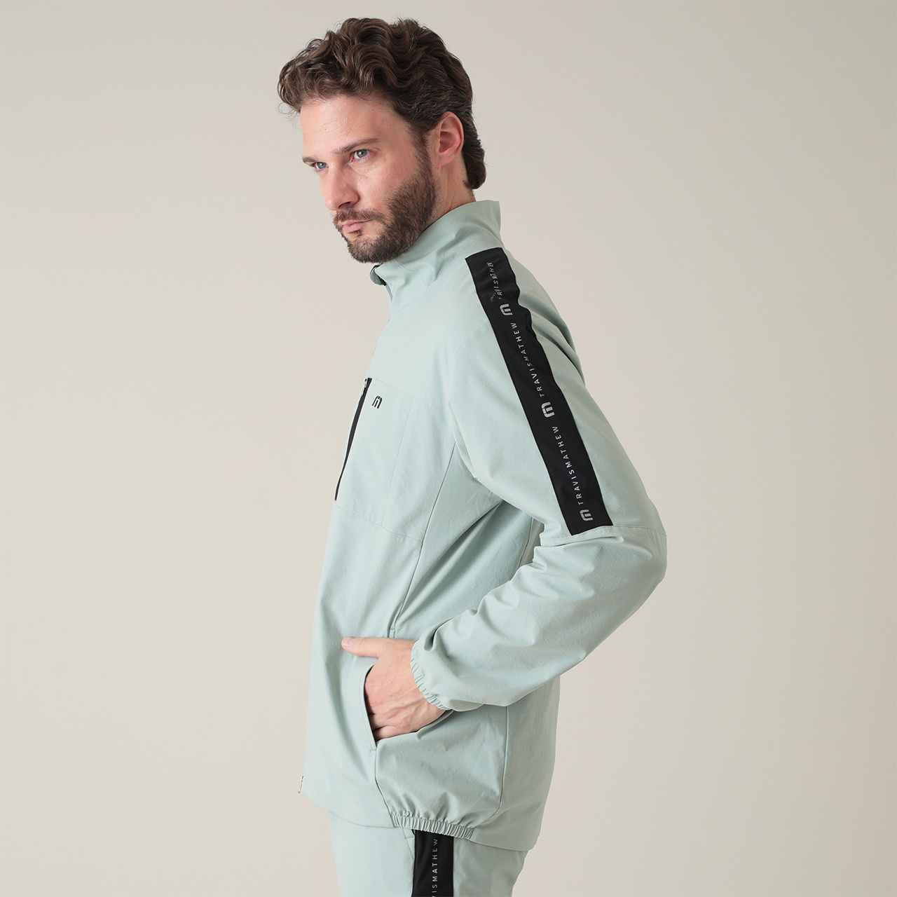 ラインロゴ ウィンドブレーカー(MENS)