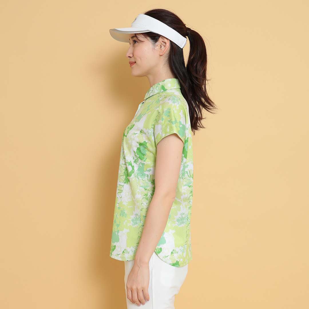 かざあなメッシュフレンチスリーブシャツ (WOMENS)