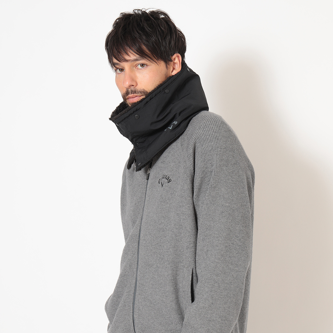 収納式フード付き2WAYネックウォーマー (MENS)