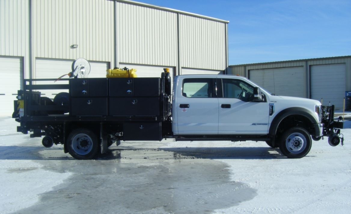 MediumDuty HiRail Flatbed Truck Rental Custom Truck One Source