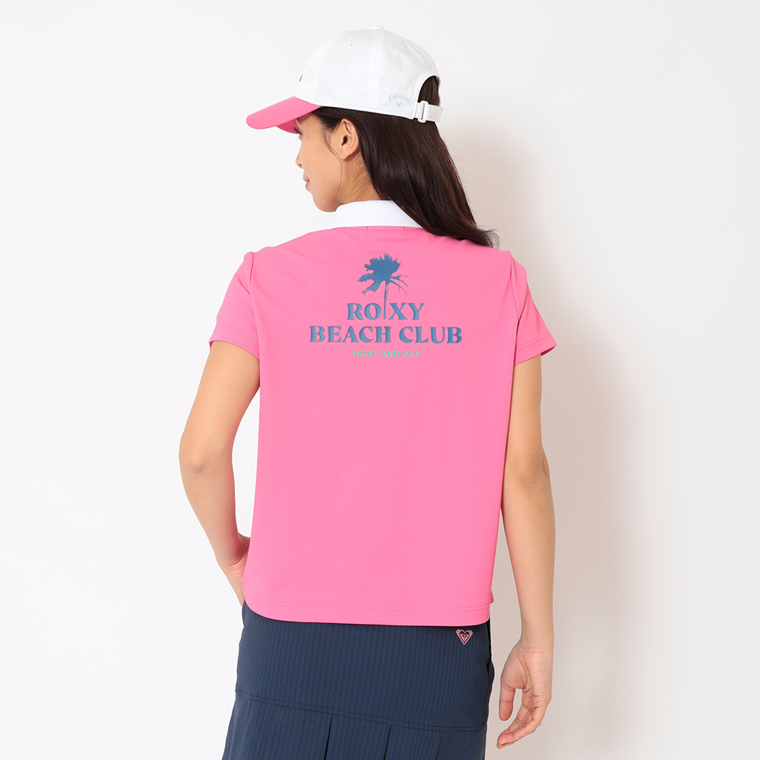 ROXYコラボ/バックプリント半袖ポロシャツ (WOMENS)