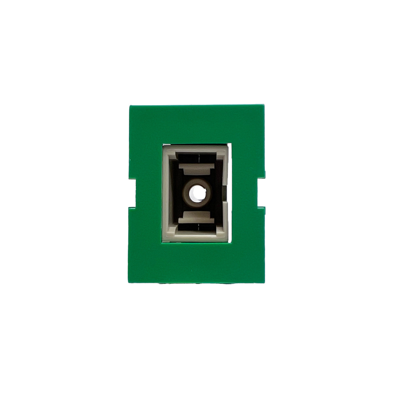 TracJack Module, 1-SC Simplex Multimode, Beige Adapter, Green Housing ...
