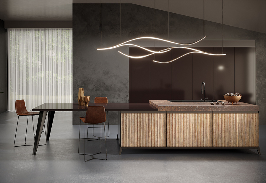 Product in a finished interior