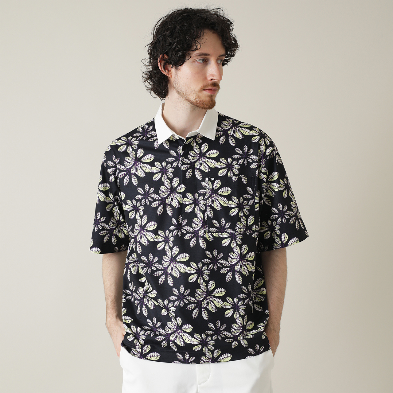 FR2GOLF ペイズリー ポロシャツ Mサイズ　限定　完売品 ペイズリープリント 半袖ポロ(MENS)