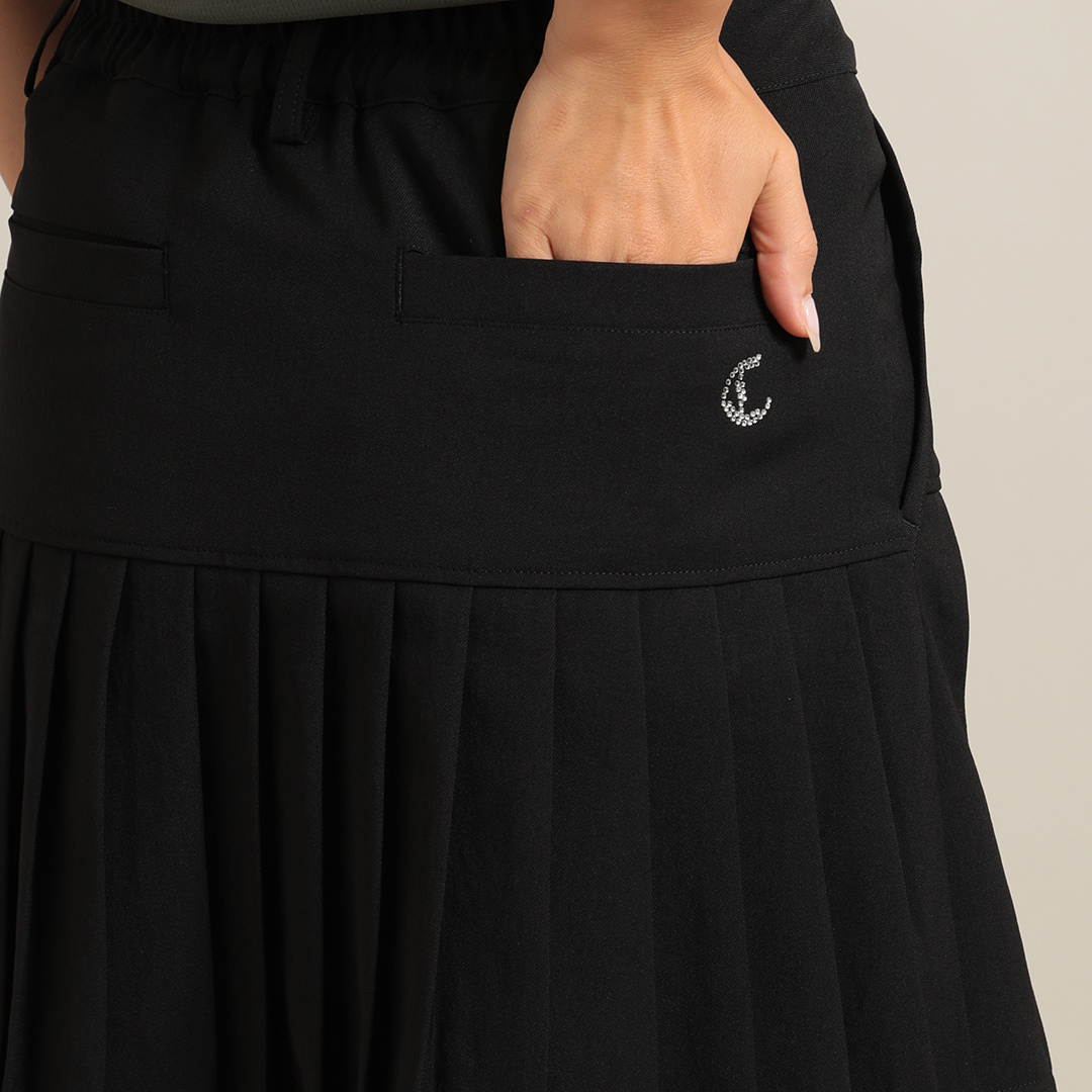 ポリエステルツイルプリーツスカート (WOMENS)