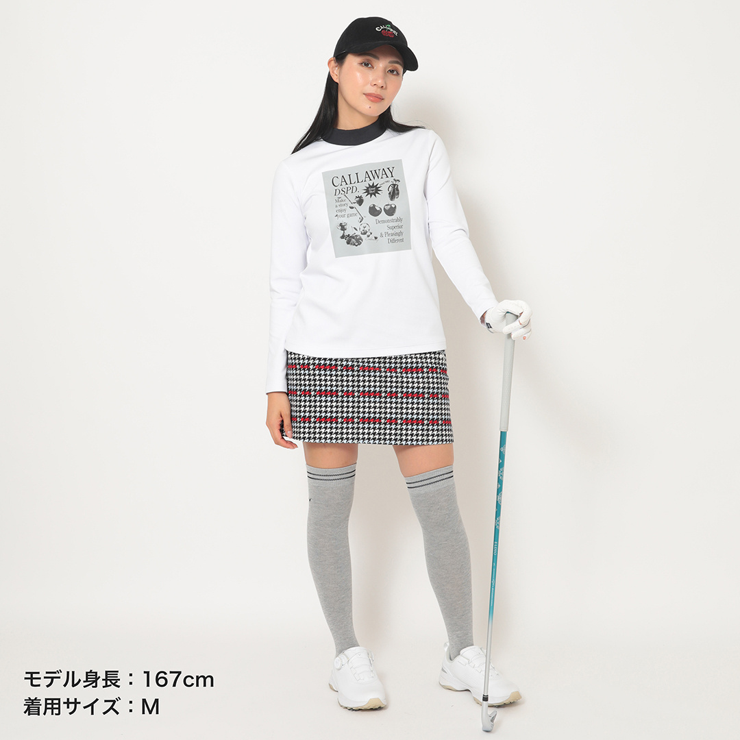 キャロウェイキャロットスカート 8WAYストレッチ 8WAYストレッチ千鳥プリントスカート (WOMENS)