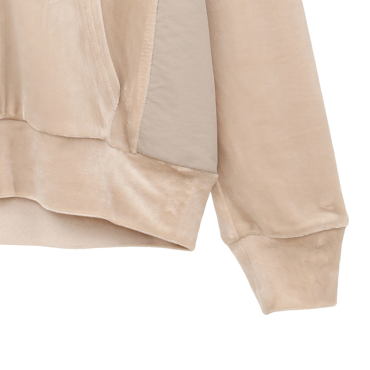 ベロアカットソー フ―ディージャケット(WOMENS)