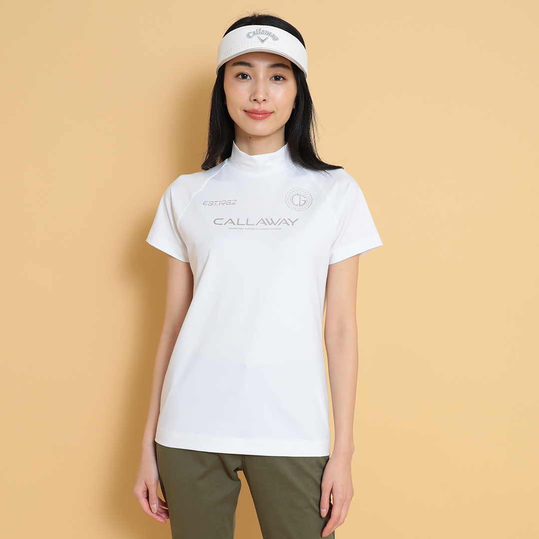 【美品】PGG ピージージー FLEX MOVE 半袖モックネックシャツ 2 半袖モックネックシャツ (WOMENS)