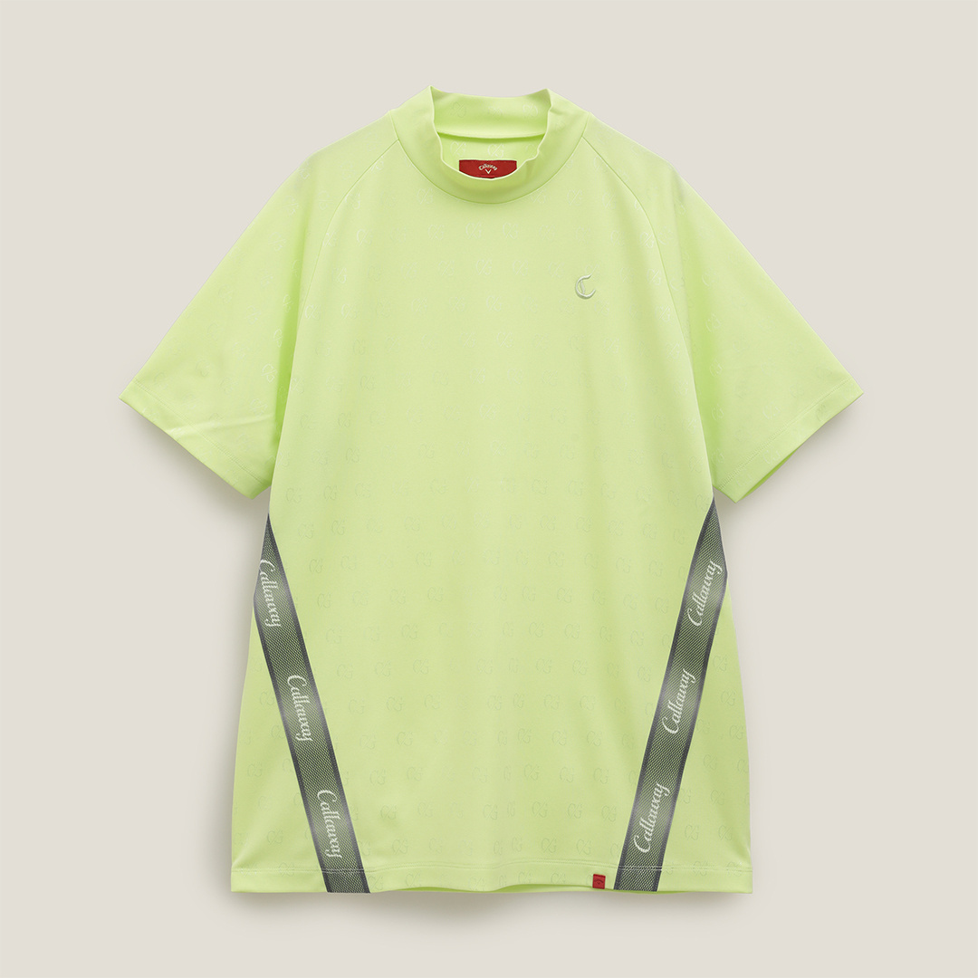 C/Gジャカードモックネックシャツ (MENS)