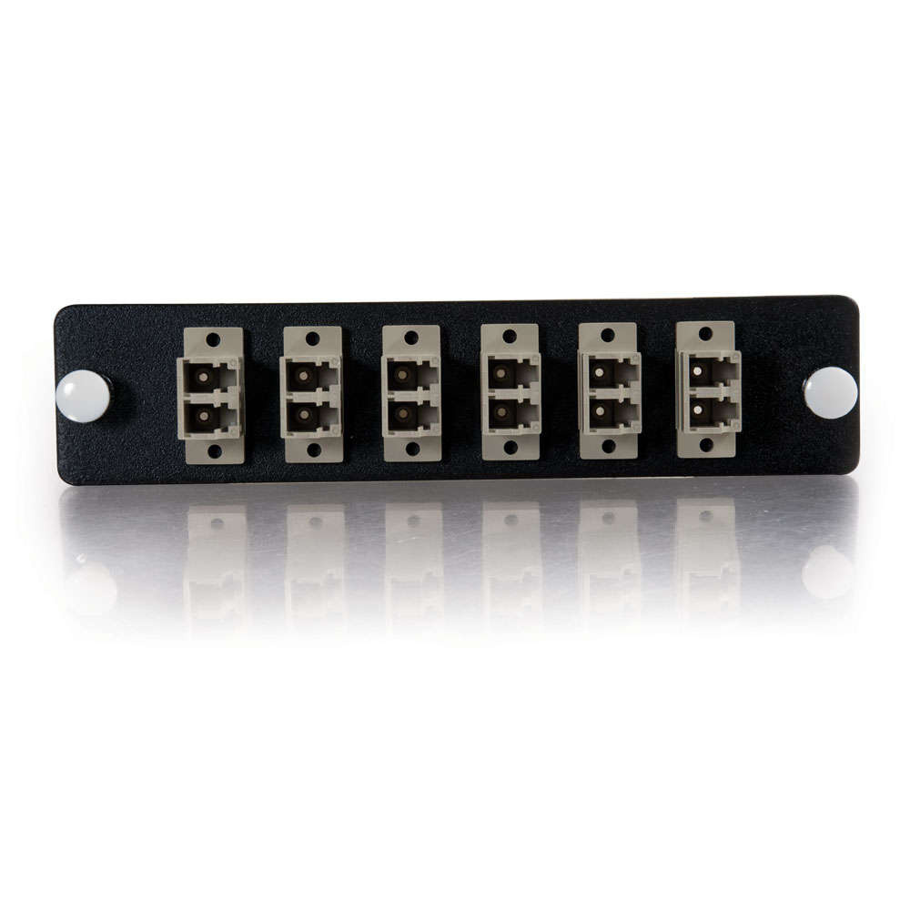 12-Strand, LC Duplex, PB Insert, Multimode, Beige Adapter Panel