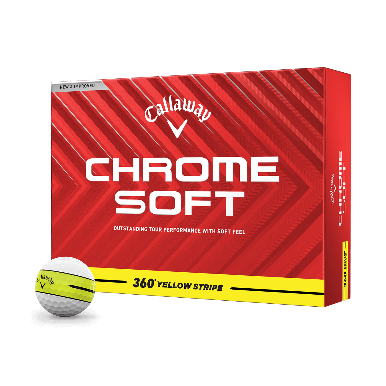 CHROME SOFT 360° YELLOW STRIPEボール（2024年モデル）