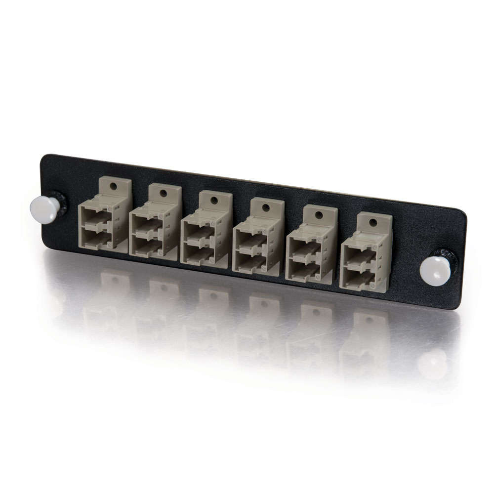 12-Strand, LC Duplex, PB Insert, Multimode, Beige Adapter Panel