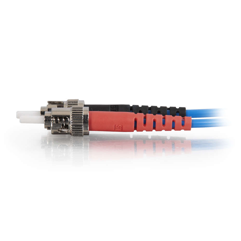 ST-ST 62.5/125 OM1 Duplex Multimode PVC Fiber Optic Cable - Blue