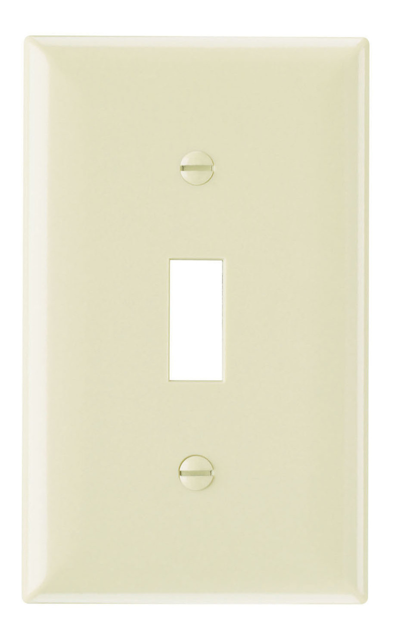Toggle Switch Openings, One Gang, Ivory