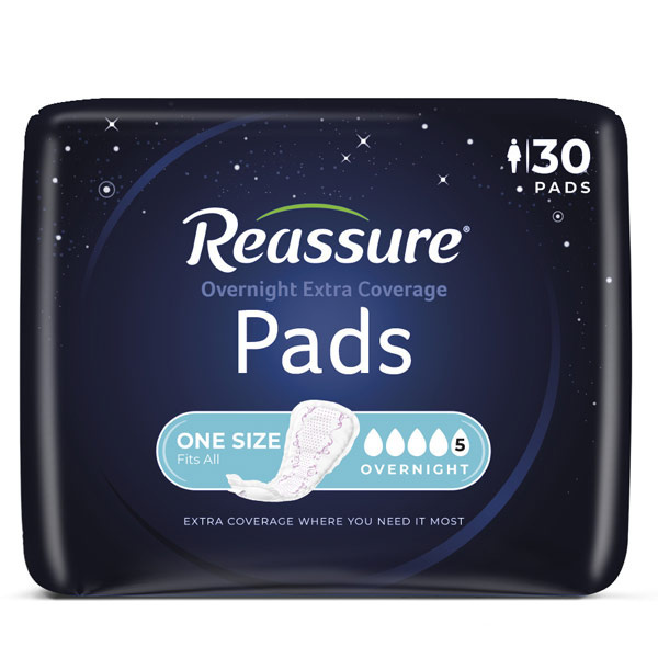 Reassure Extra Coverage Pad, Overnight, 30/bag (REDECOPT Health & Beauty Health Care Incontinence Aids) photo