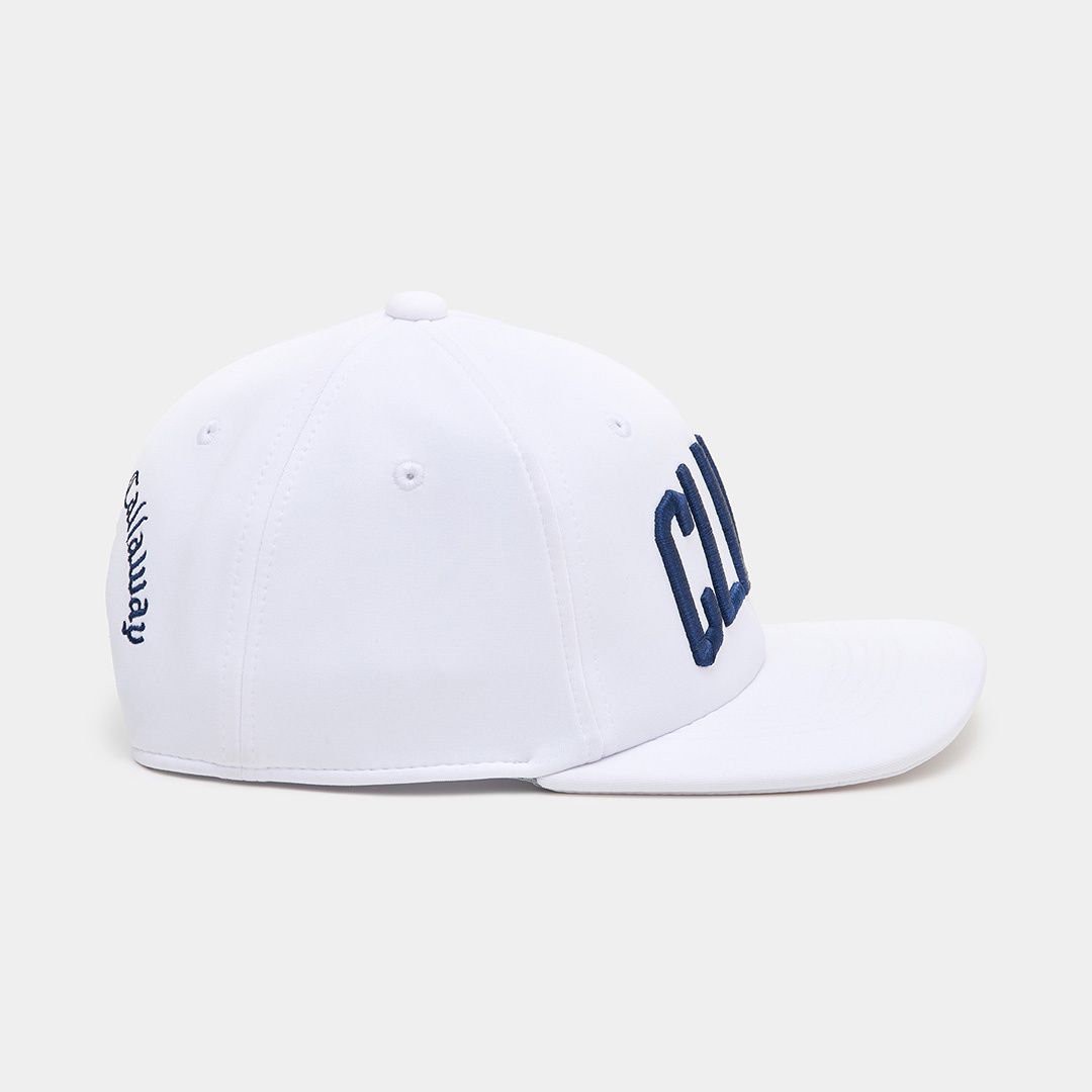 カレッジ調ロゴセミフラットキャップ (MENS)