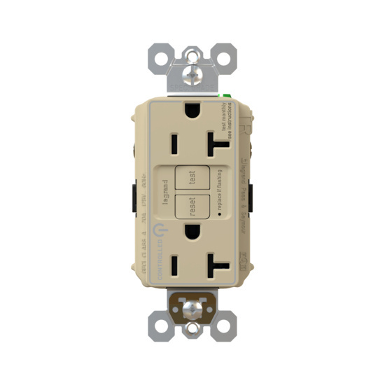 Ivory Controlled GFCI Receptacle