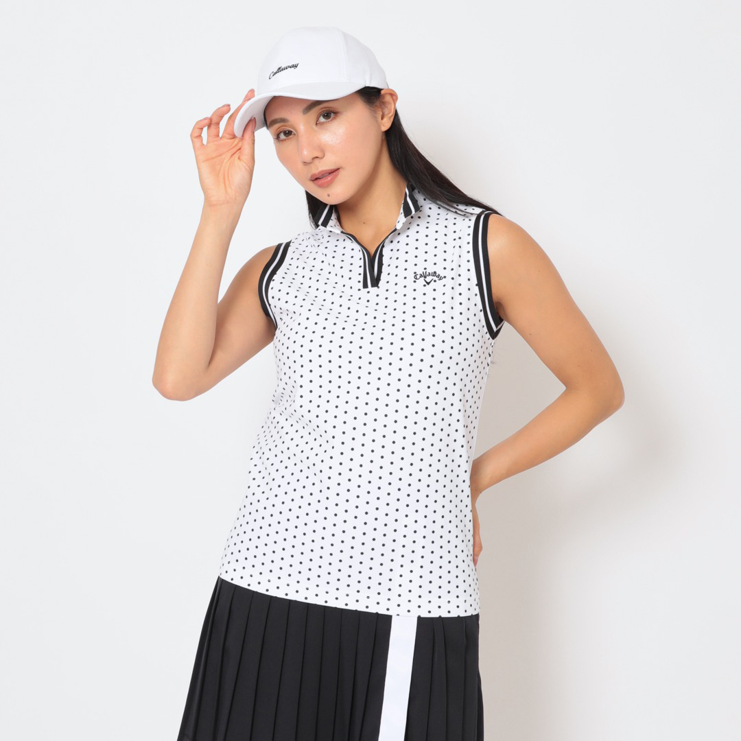 かざあなメッシュドットプリントセットシャツ (WOMENS)