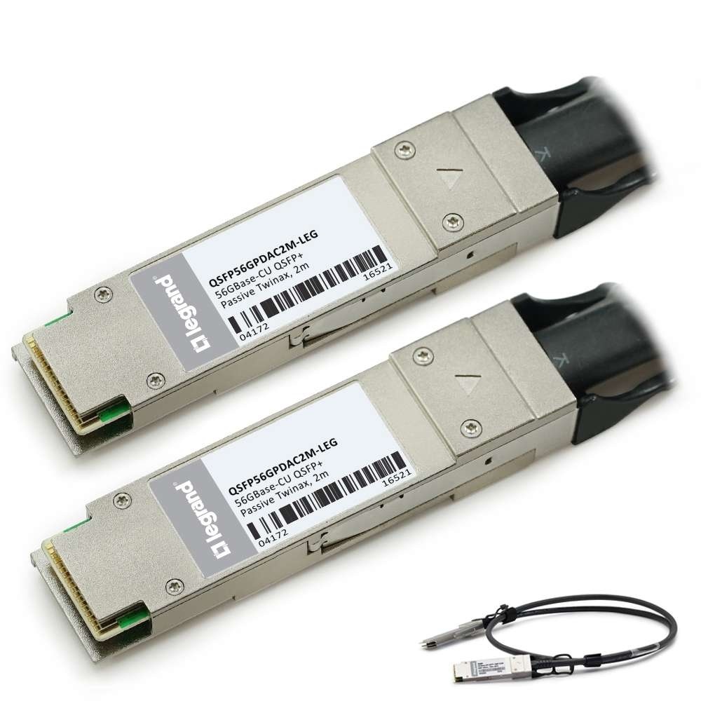 MSA Compliant 56GBase-CU QSFP+ to QSFP+ Passive Direct Attach Cable (Passive Twinax, 2m)