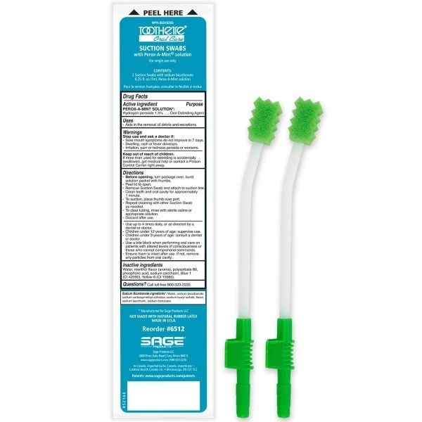 Toothettes Plus Suction 1 Use System - 25/pack (TSS25) photo