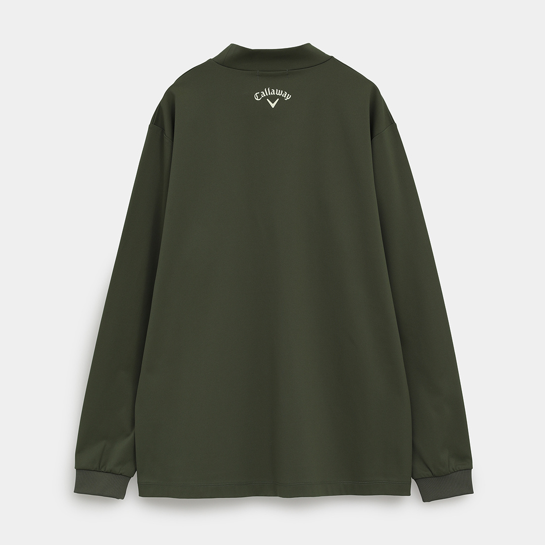 スムース長袖モックネックシャツ ※4Lサイズあり (MENS)