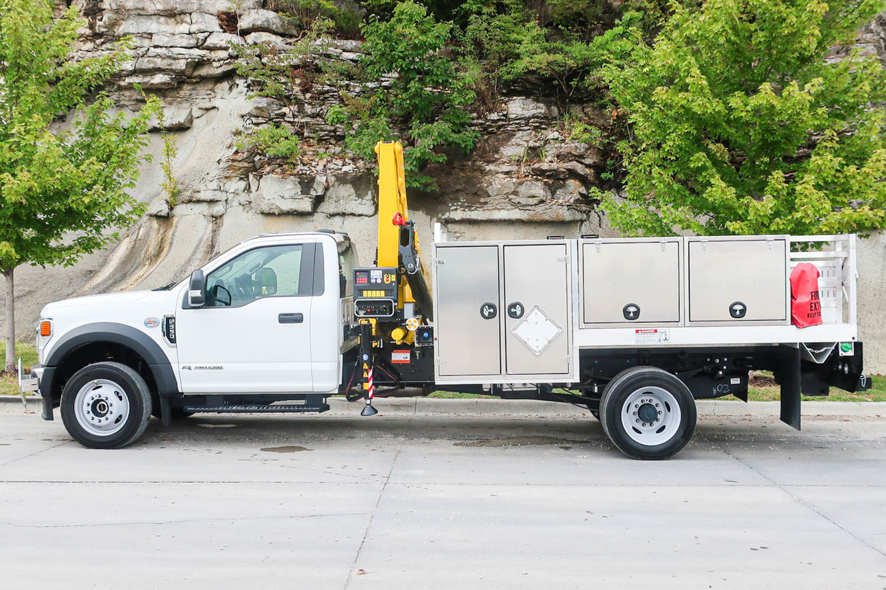 Hyva HB80 X E3 Propane Service W/Crane on 2020 Ford F550 4x4 For Sale