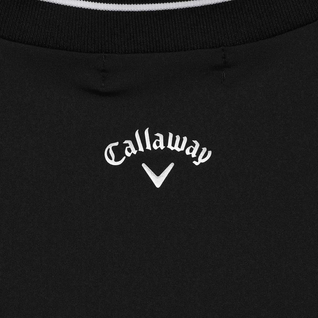 Callaway - Callaway プリントストレッチスムース 半袖モックネックシャツ Callaway キャロウェイ ゴルフウェア 半袖シャツ 春 夏