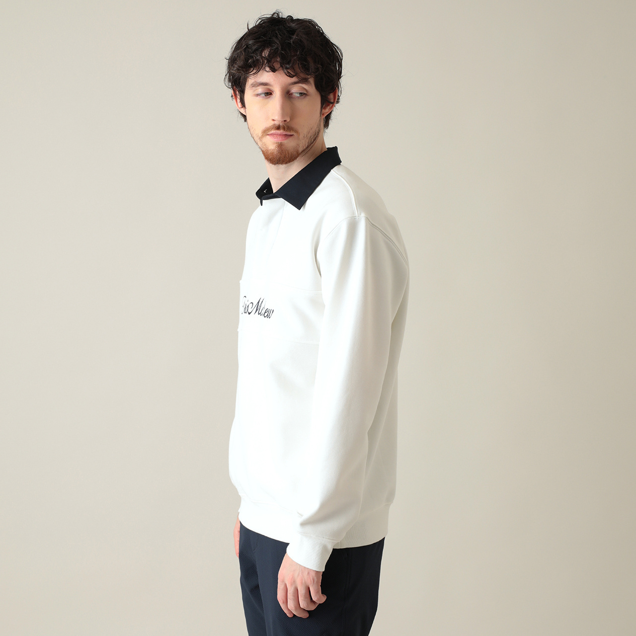長袖ラグビースウェットシャツ(UNISEX)