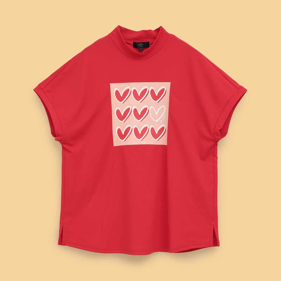 オンライン限定】ラブキャロウェイ ハートプリントオニカノコモック