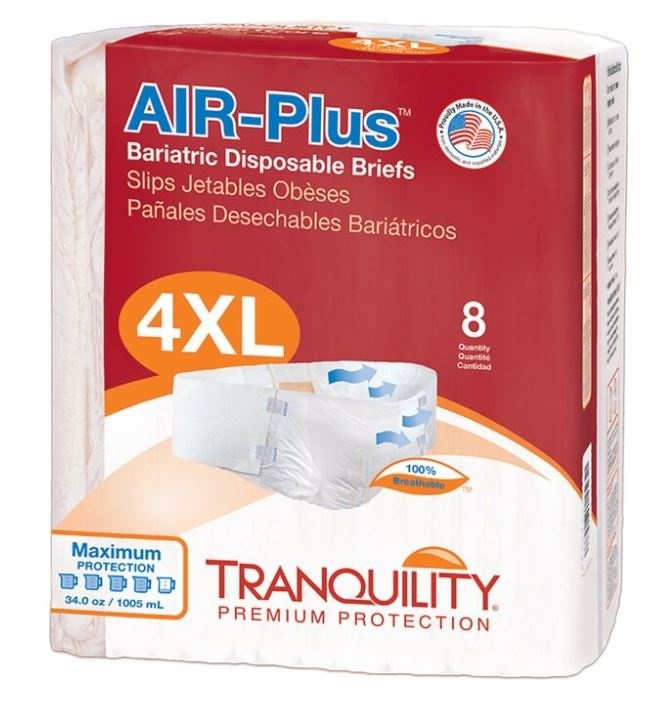 Tranquility AIR-Plus Bariatric Brief, 64/case (TQ2195D Health & Beauty Health Care Incontinence Aids) photo