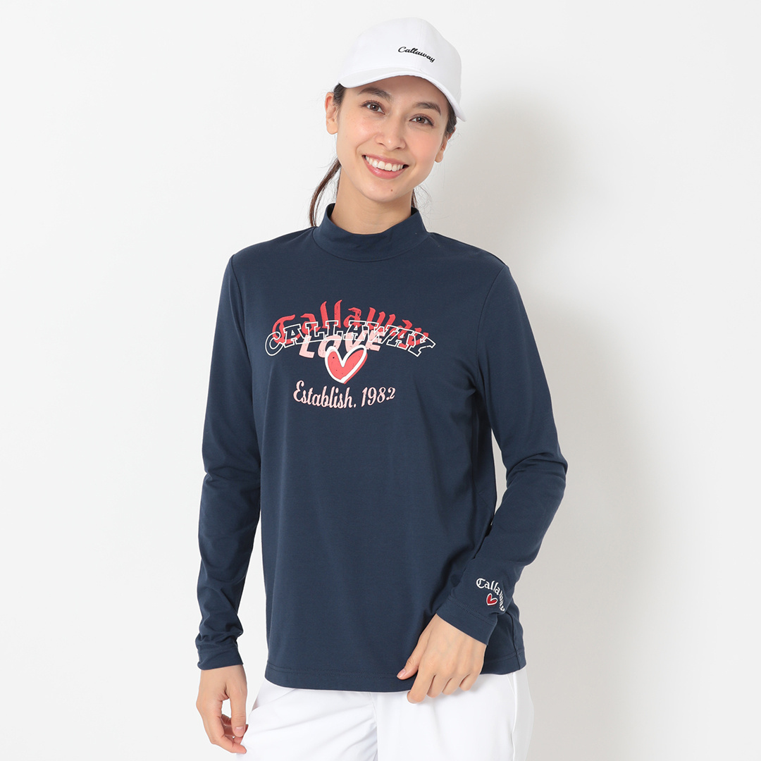 河本結プロ着用】【オンライン限定】ラブキャロウェイ長袖モックネック