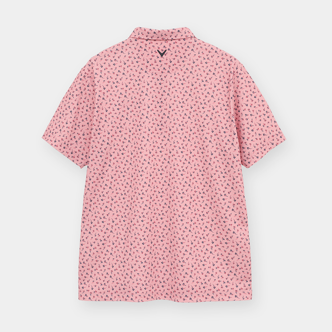 ミニカノコ小花プリント半袖シャツ ※4Lサイズあり (MENS)