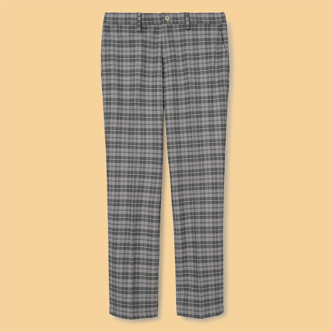 8WAYストレッチ 裏起毛チェックパンツ (MENS)