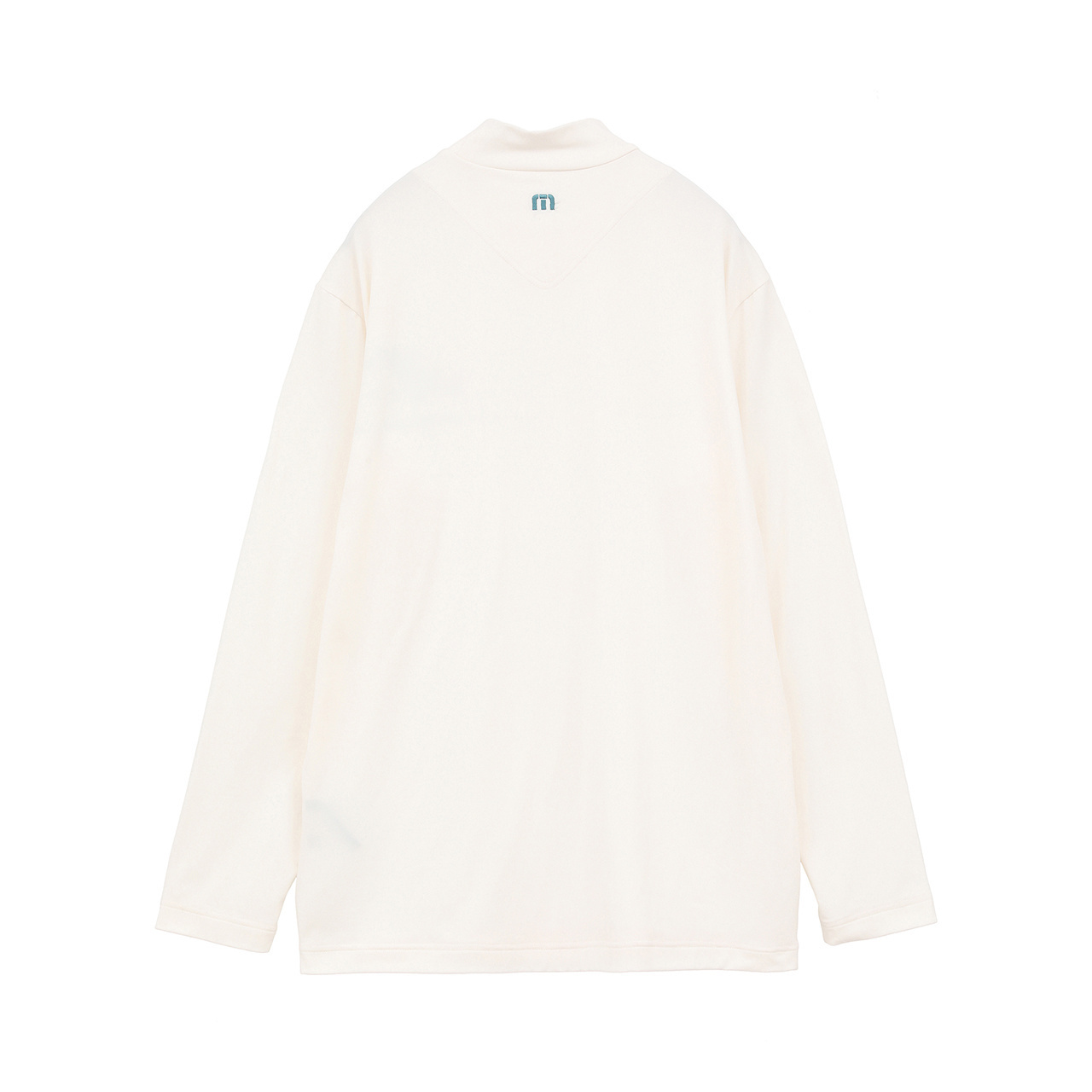 チェストプリント 長袖モックネック(MENS)