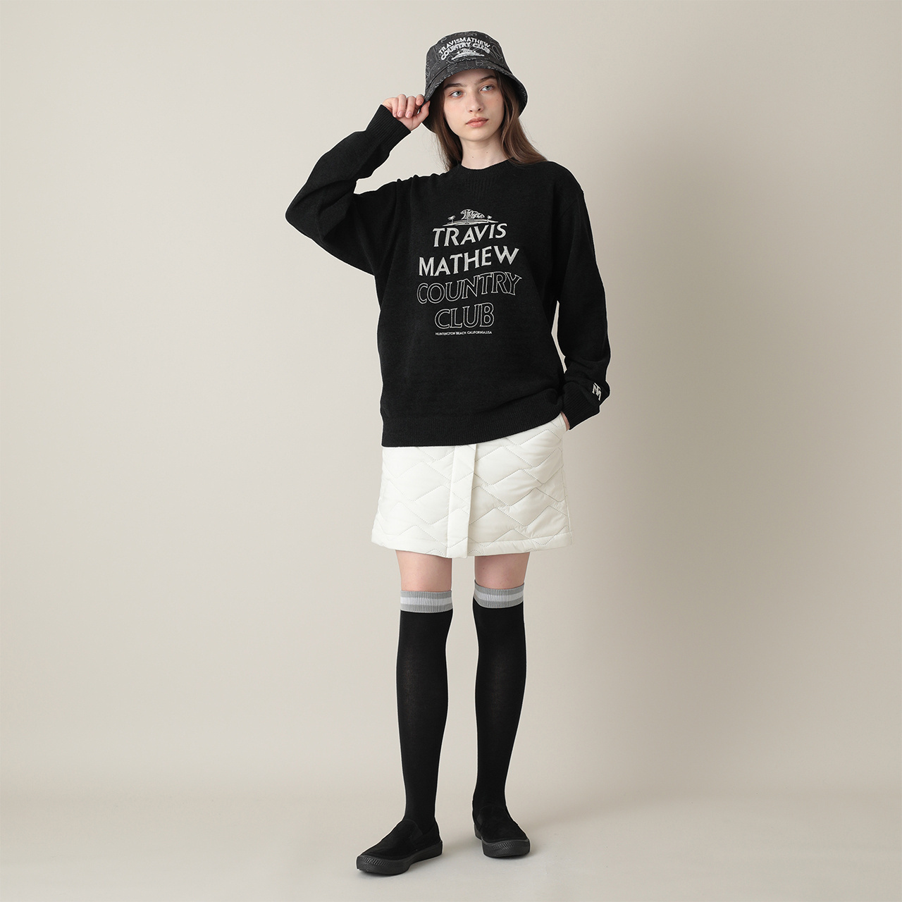 モコモコ素材 クルーネック セーター(UNISEX)