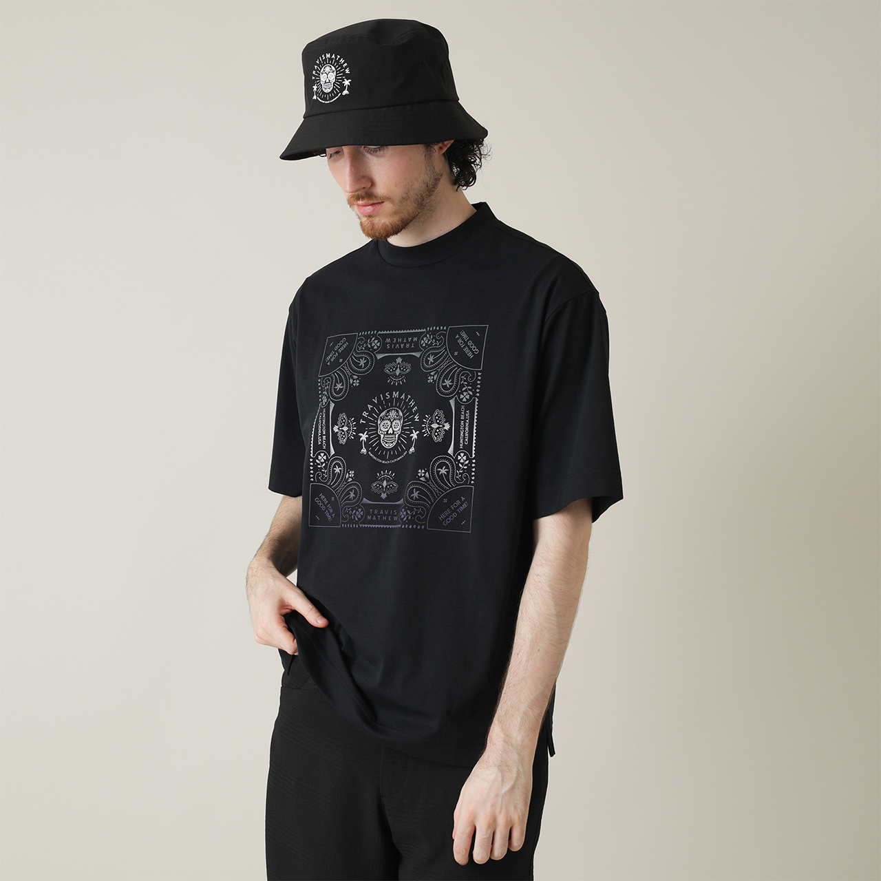 リラックスシルエット プリント 半袖Tシャツ(MENS)