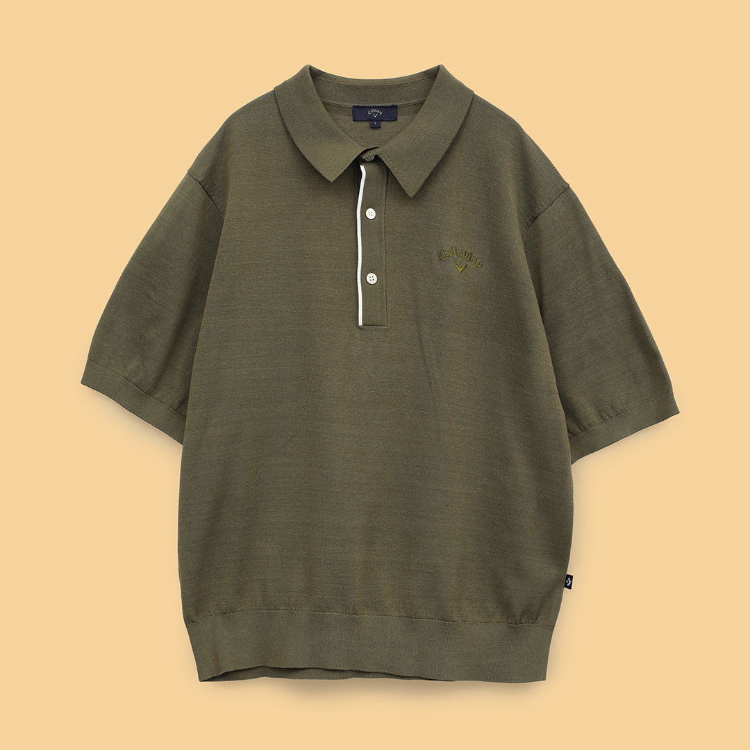 半袖ニットポロシャツ ※4Lサイズあり (MENS)