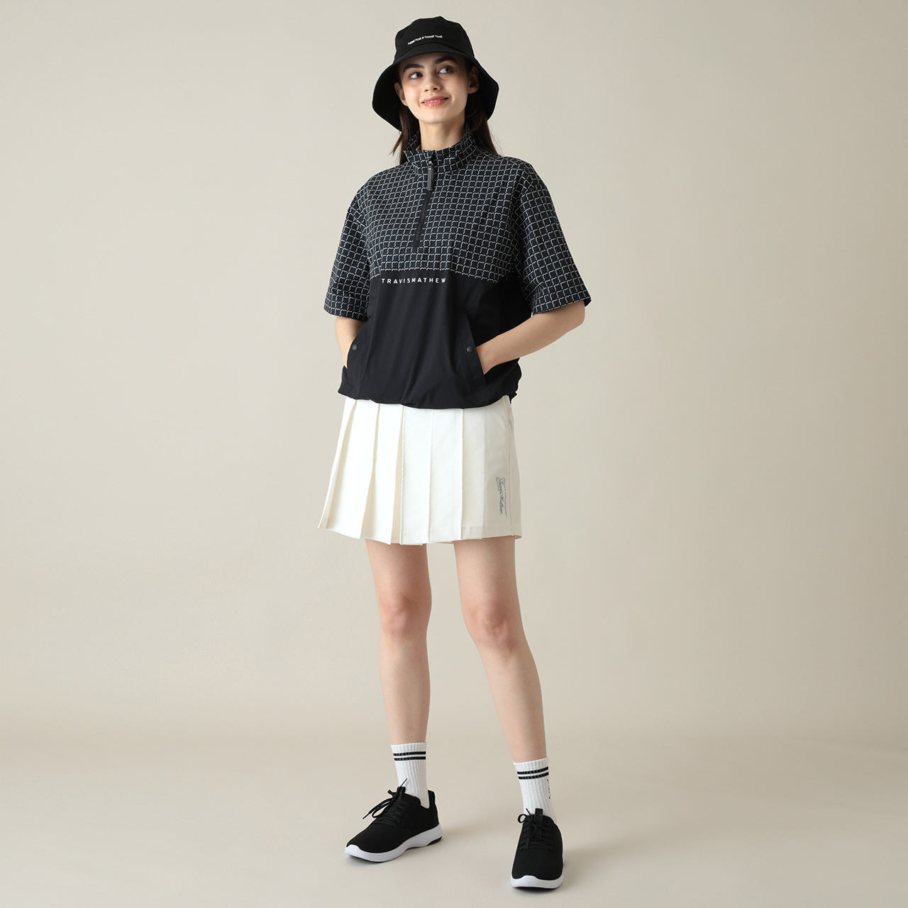 ハーフジップ着脱スリーブジャケット(UNISEX)